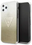 Guess GUHCN65SGTLGO Hardcase Glitter Triangle Aizsargapvalks priek&scaron; iPhone 11 Pro Max / zelta