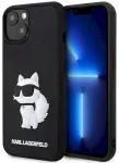 Karl Lagerfeld KLHCP14M3DRKHNK Rubber Choupette 3 Aizsargapvalks priek&scaron; iPhone 14 Plus / 15 Plus 6.7" / melns
