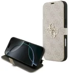 Guess Book 4G Metal Logo Case Aizsargapvalks priek&scaron; iPhone 18 Pro Max / iPhone 17 Pro Max / rozā