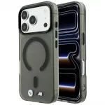 BMW M IML Frosted Metal Logo & Trims telefono dėklas su MagSafe palaikymu iPhone 18 Pro | iPhone 17 Pro juodas