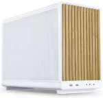 Lian Li A3-mATX Wood A3W-WD kompiuterio korpusas baltas su medine priekine dalimi