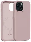 Etteri Silicone telefono dėklas su MagSafe palaikymu iPhone 15 rožinis