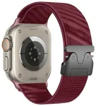 Beline i&scaron;maniojo laikrodžio dirželis Apple Watch (42/44/45/49 mm) | nailoninis | raudonas