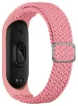 Beline i&scaron;maniojo laikrodžio dirželis Xiaomi Mi Band 5/6/7 | nailoninis | rožinis