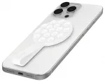 SBS MAG Grippy suderinamas su MagSafe automobilinis telefono laikiklis su prisiurbiamu pagrindu ir tvirtinimu prie ventiliacijos grotelių baltas