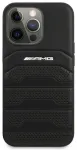 AMG AMHCP13LGSEBK Back Case Aizmugurējais Ādas Apvalks Telefonam Apple iPhone 13 Pro Melns