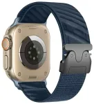 Beline i&scaron;maniojo laikrodžio dirželis Apple Watch (42/44/45/49 mm) | nailoninis | tamsiai mėlynas