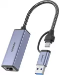 BENFEI adapteris USB A USB C į RJ45 USB 3.0 pilkas