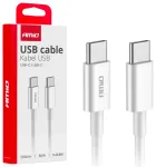 AMiO AMIO-03897 duomenų perdavimo ir įkrovimo laidas | USB-C į USB-C | 60W | 2m