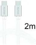 Swissten Textile Universāls Quick Charge 3.0 USB-C uz USB-C Datu un Uzlādes Kabelis 2m