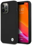 BMW BMHCP13LSILBK Back Case Aizmugurējais Ādas Apvalks Telefonam Apple iPhone 13 Pro