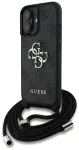 Guess PU 4G Metal Logo Crossbody Strap Case Aizsargapvalks priek&scaron; Apple iPhone 16