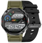 Smartwatch Gravity GT21-7 Viedpulkstenis ar silikona siksniņu / melns