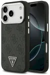 Guess 4G Triangle Logo MagSafe Case Aizsargapvalks priek&scaron; iPhone 17 Pro / melns sudrabs