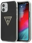 Guess GUHCP12SPCUMPTBK Metallic Collection Aizsargapvalks priek&scaron; iPhone 12 mini 5,4" / melns