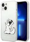 Karl Lagerfeld KLHCP14MCFNRC Choupette Fun Aizsargapvalks priek&scaron; iPhone 14 Plus / 15 Plus 6,7" / caurspīdīgs