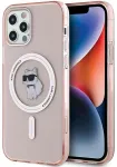Karl Lagerfeld KLHMP12MHFCCNOP Aizsargapvalks priek&scaron; iPhone 12/12 Pro 6.1" hardcase IML Choupette MagSafe / rozā