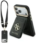 Case Guess 4G with wallet and Lanyard    Magsafe do iPhone 18 Pro / 17 Pro brown