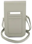 Guess PU Grained 4G Metal Logo Phone Bag Beige