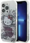 Hello Kitty HKHCP14XHDGPHT iPhone 14 Pro Max 6.7" baltas|white standartinis dėklas IML Kitty On Bricks Graffiti