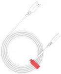 Canyon AC18SC duomenų perdavimo ir įkrovimo laidas | USB-A į USB-C | 18W | 1.2m | baltas