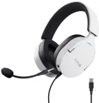 Trust 25302 GXT 490 FAYZO Vadu austiņas ar mikrofonu USB Type-A 2 m / melna, balta