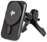 AMiO magnetinis automobilinis telefono laikiklis ant oro grotelių ir prietaisų skydelio su 15W belaidžiu įkrovimu suderinamas su MagSafe