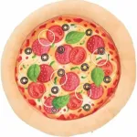 Dog toy : Trixie Pizza, plush, &oslash; 26 cm