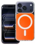 Riff Fusion MagCover aizmugures maks Apple iPhone 16e / iPhone 17e Hermes orange