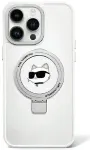 Karl Lagerfeld Ring Stand Choupette Head MagSafe Back Case Aizsargapvalks Priek&scaron; Apple iPhone 15 Plus
