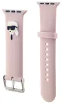 Karl Lagerfeld Karl Head NFT Watch Strap Viedpulksteņu siksniņa Aproce priek&scaron; Apple Watch 42/44/45/46/49 Pink