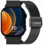 Smartwatch Gravity GT15-1 Silikona siksniņa + melna aproce / melns