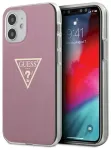 Guess GUHCP12SPCUMPTPI Metallic Collection Aizsargapvalks priek&scaron; iPhone 12 mini 5,4" / rozā