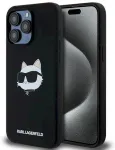 Karl Lagerfeld KLHMP15XSCHPPLK Hardcase Silicone Choupette Head M Aizsargapvalks priek&scaron; iPhone 15 Pro Max 6.7" / melns