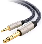 UGREEN 10625 Audio kabelis 1 m 2 x 6.35mm uz 3.5mm / melns
