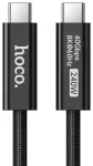 Cable USB C do USB C Hoco USB4 40Gbps/8K60Hz 5A 240W 1m US15 black