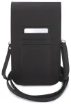 Guess PU Grained 4G Metal Logo Phone Bag Brown
