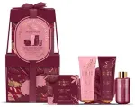 Grace Cole Velvet Plum & Soft Suede Body Care Gift Set - D&aacute;rkov&aacute; sada p&eacute;če o tělo ( 5 ks )