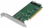 IcyDock Adapteris 2x SlimSAS 8i į PCIe adapterį su signalo stiprintuvu