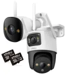 Rinkinys 2 IP kamerų Imou bullet 3 5MP ir Cruiser Dual 10MP su 32GB atminties kortelėmis