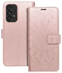 MEZZO mandala knyginio tipo telefono dėklas Samsung Galaxy A53 5G (A536) rožinis