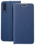 LUNA Book Carbon knyginio tipo telefono dėklas Samsung Galaxy A50 4G (A505) mėlynas