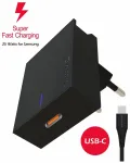 Swissten 25W Samsung Super Fast Charging lādētājs ar 1.2 m USB-C uz USB-C kabelis