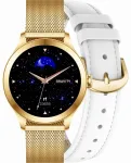 Smartwatch Gravity Viedpulkstenis / balti zelta