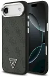 Guess 4G Triangle Logo MagSafe Case Aizsargapvalks priek&scaron; iPhone Air / melns sudrabs