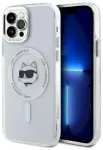 Karl Lagerfeld KLHMP12MHLSCHH Aizsargapvalks priek&scaron; iPhone 12 / 12 Pro 6.1" Hardcase IML Metal Choupette Head / balts