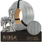 Filament PLA Galaxy Briliant Silver 1.75mm 1kg refill Rosa3D