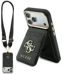Case Guess 4G with wallet Magsafe for   iPhone 18 Pro / 17 Pro brown