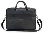 Guess PU 4G Stripe Metal Logo Computer Bag 14" Black