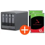UGREEN NASync DXP4800 Plus NAS sistema 4 lizdų 24TB įskaitant 2x Seagate IronWolf ST12000VN0008 12 TB